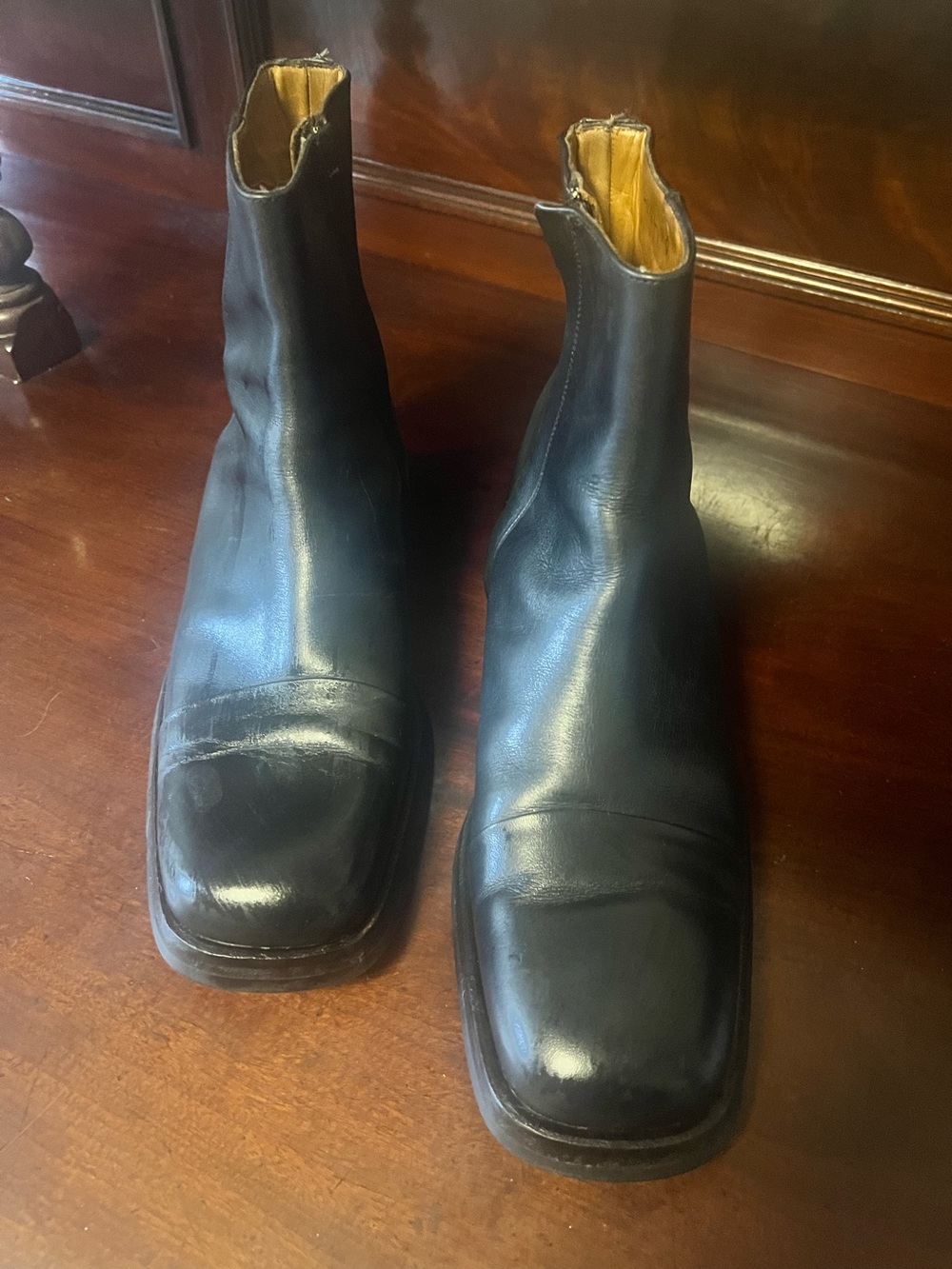 Gucci Men's Black Leather Boots